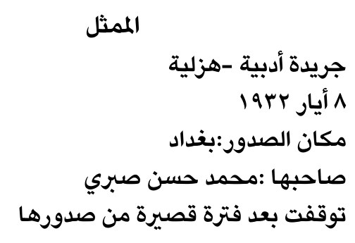 الممثل — Part One